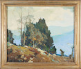 Thumbnail of Chauncey Foster Ryder (American, 1868-1949) Mountain Pasture 25 1/4 x 30 in. framed 31 x 36 x 2 in. image 2