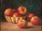 Thumbnail of Bryant Chapin (American, 1859-1927) Basket of Apples 12 x 16 in. framed 16 x 23 x 2 1/4 in. image 1