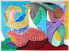 Thumbnail of David Hockney (British, born 1937); Four Part Splinge from Some New Prints; image 1