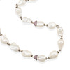Thumbnail of A CULTURED PEARL, PINK SAPPHIRE AND DIAMOND NECKLACE image 3