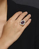 Thumbnail of A 14K GOLD, DIAMOND AND AMETHYST RING image 3