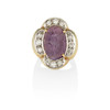 Thumbnail of A 14K GOLD, DIAMOND AND AMETHYST RING image 1