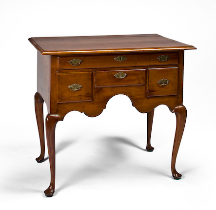 Bonhams : A Queen Anne Cherry Dressing Table New England Mid 18th Century