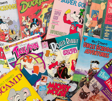 Bonhams : A huge collection of Disney comic books, 1960s-1990s