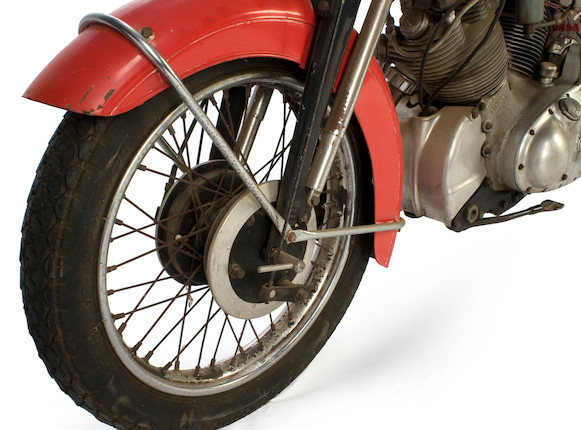 Two owners from new, documented by factory records as 1 of 12 built with original black frame with Chinese Red tinwork,1952 Vincent 998cc Series C Rapide Frame no. C10241C Engine no. F10AB/1/8341 image 18