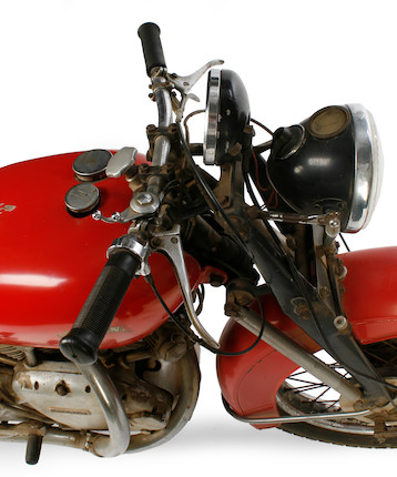Two owners from new, documented by factory records as 1 of 12 built with original black frame with Chinese Red tinwork,1952 Vincent 998cc Series C Rapide Frame no. C10241C Engine no. F10AB/1/8341 image 9