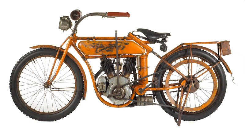Early American icon, from an important Long Island collection,1913 Flying Merkel Model Seventy Twin Engine no. 8329 image 6