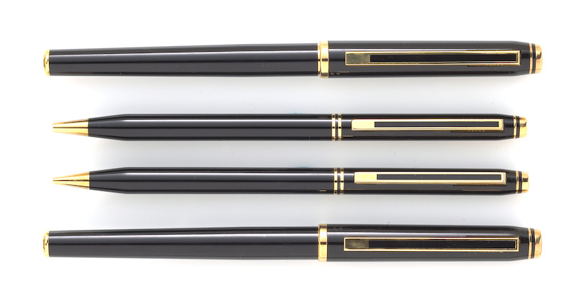 Bonhams : CROSS Four Piece Signature Series Pens