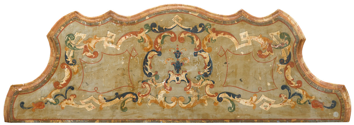 A pair of Venetian Rococo paint decorated and scagliola consoles  mid-18th century image 4