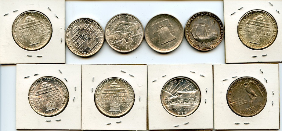 Bonhams : U.S. Silver Commemorative Half Dollars (10)