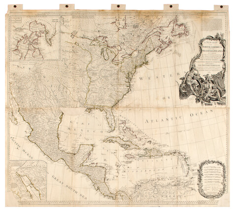 Bonhams : POWNALL, THOMAS. 1722-1805. A New Map of North America, with ...