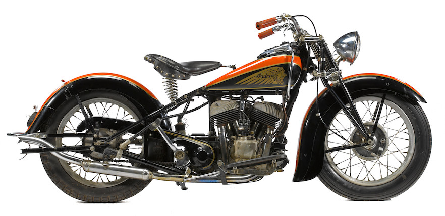 c.1938 Indian Scout Frame no. 639364 Engine no. FC1101 image 1