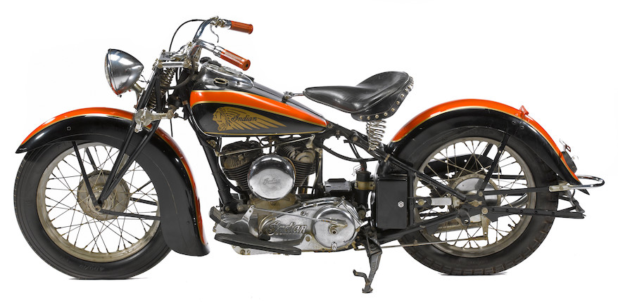 c.1938 Indian Scout Frame no. 639364 Engine no. FC1101 image 2