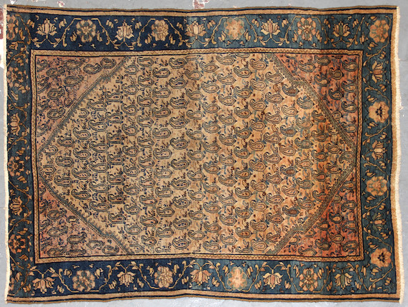 Bonhams A Fereghan Rug Size Approximately 3ft 5in X 4ft 8in