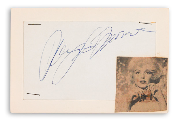 Bonhams : A Marilyn Monroe Signature