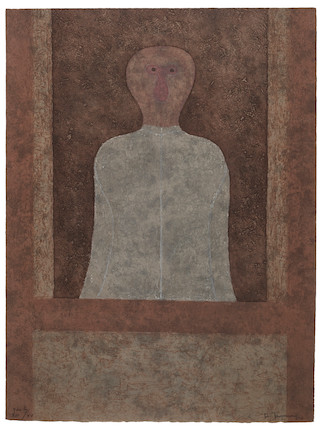 Bonhams : Rufino Tamayo (1899-1991); Personaje en Gris; Hombre en la ...