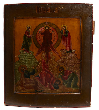 Bonhams : Icon of the Transfiguration Northwestern Russia, possibly ...