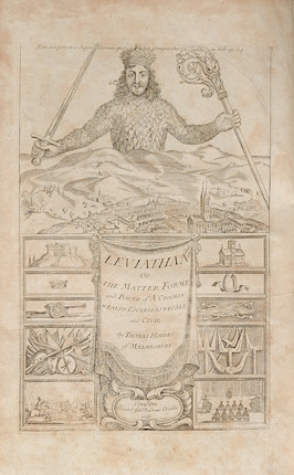 Bonhams : HOBBES, THOMAS. 1588-1679. Leviathan, or the Matter, Forme ...