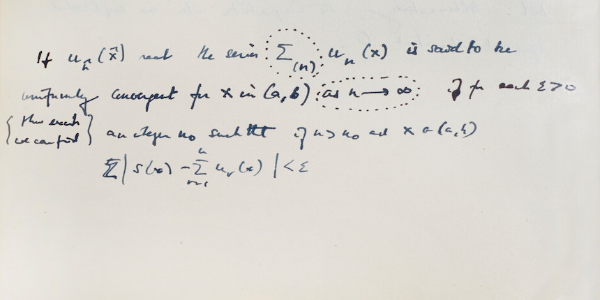 TURING, ALAN MATHISON. 1912-1954. Composition notebook. image 6