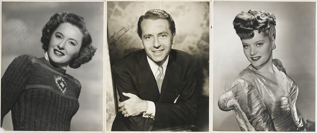 Bonhams : A group of large format celebrity signed photographs