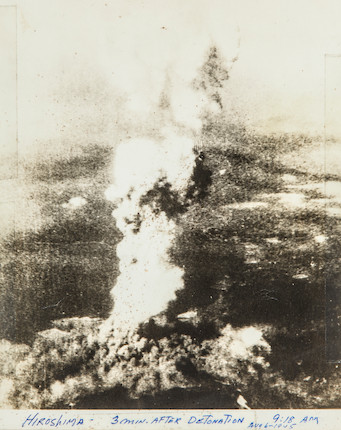 The Mushroom Cloud over Hiroshima, 6 August 1945 8 x 10 in (20 x 26 cm) 1 image 1