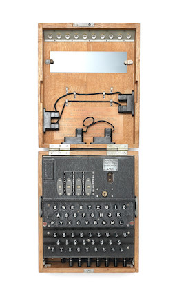 A German Naval 4-rotor Enigma enciphering machine (M4), for U-Boat use, circa 1942-44. image 2