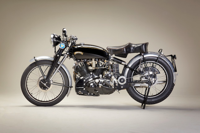 Built by Matthew Biberman to celebrate Big Sid Biberman's love of Vincents,1951 Vincent 998CC SERIES C BIG SID BLACK SHADOWUpper and Rear Frame no. RC7754B Frame no. RC7754B Engine no. F10AB/1B/5854 image 2