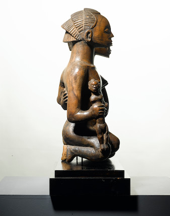 Luba Shankadi Seated Couple, Democratic Republic of the Congo image 2