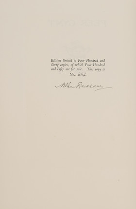 Bonhams : RACKHAM, ARTHUR. 1867-1939. IBSEN, HENRIK. Peer Gynt. London ...