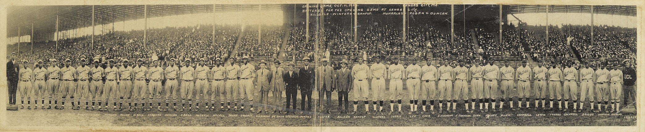Bonhams BASEBALL COLORED WORLD SERIES. Original mammoth panoramic