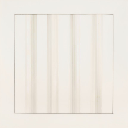 Bonhams : Agnes Martin (1912-2004); Paintings and Drawnings Stedelijk ...