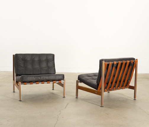 Bonhams Mexican Pair Of Modernist Lounge Chairscirca 1955mahogany