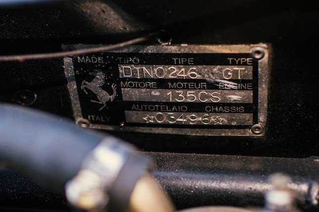 1972 Ferrari Dino 246 GTChassis no. 03496 image 4