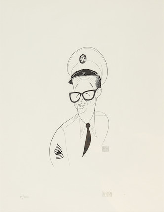 Bonhams : Hirschfeld, Al. 1903-2003. Sgt. Bilko. Caricature Of Actor 