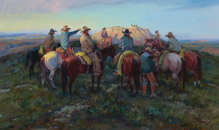 Bonhams : Joe Neil Beeler (1931-2006) Scattering the Riders (Rosebud ...