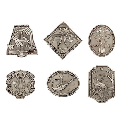 Bonhams : SPACE SHUTTLE ROBBINS SILVER MEDALLION GROUP STS 124, 126 ...