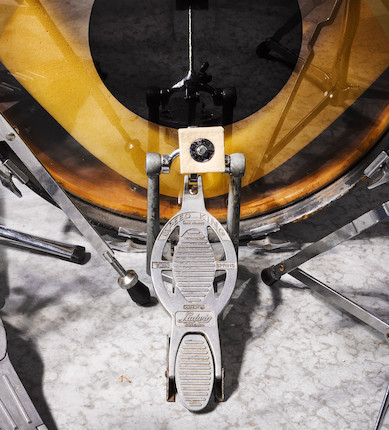 NEIL PEART'S CHROME SLINGERLAND DRUM KIT USED WITH RUSH FROM 1974-1977. image 13