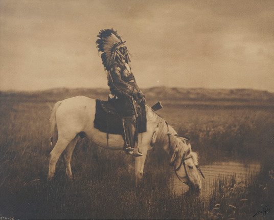 Bonhams : Edward S. Curtis (1868-1952); Oasis in the Badlands, Chief ...