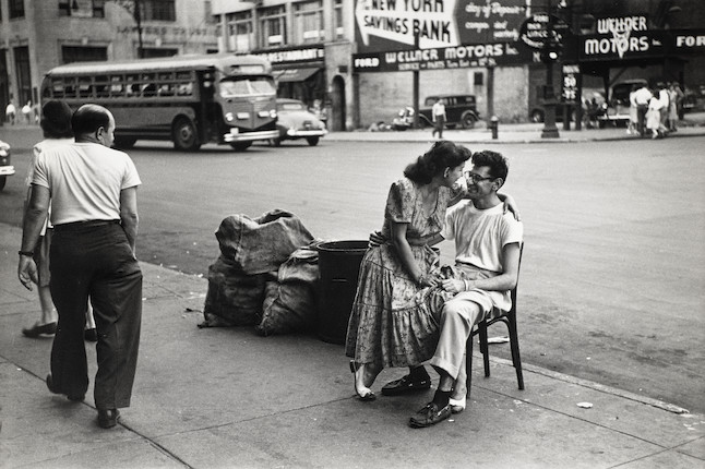Bonhams : Ruth Orkin (1921-1985); Couple on street, New York City;