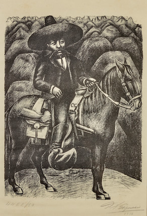 Bonhams : David Alfaro Siqueiros (1896-1974); Zapata;