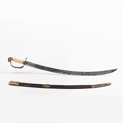 Bonhams Skinner : Eagle Pommel Artillery Officer's Saber and Scabbard