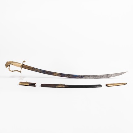 Bonhams Skinner : Eagle Pommel Mounted Artillery Officer's Saber and ...