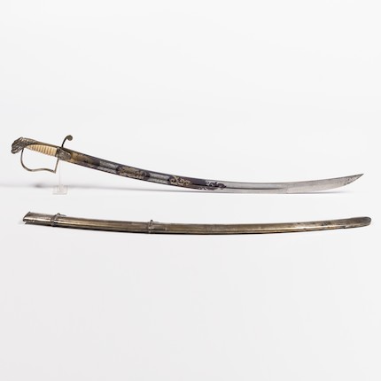 Bonhams Skinner : Eagle Pommel Mounted Infantry Officer's Sword And 