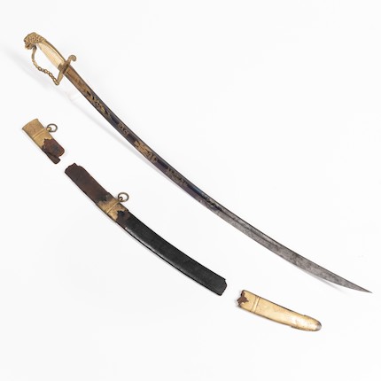 Bonhams Skinner : Eagle Pommel Mounted Artillery Officer's Saber and ...