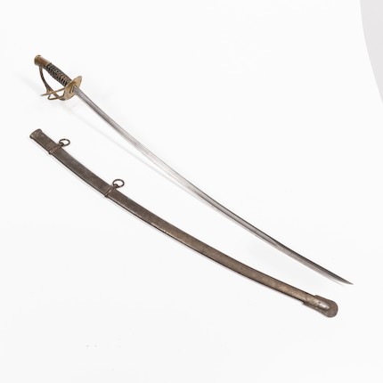 Bonhams Skinner : U.s. Model 1860 Light Cavalry Saber And Scabbard