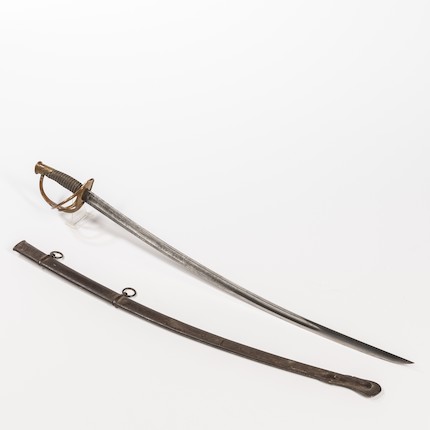 Bonhams Skinner : U.S. Model 1840 Calvary Officer's Saber and Scabbard