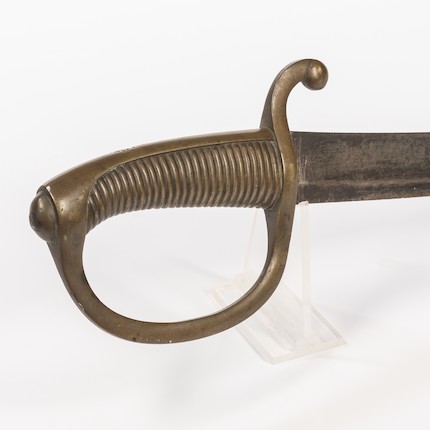 Bonhams Skinner : Brass Hilted French Imported Artillery Saber and a ...