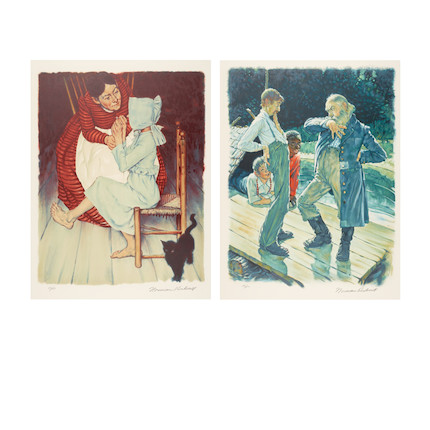 Norman Rockwell (1894-1978); Huckleberry Finn Suite; image 1