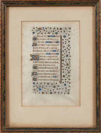 Bonhams Skinner : Three medieval manuscript leaves