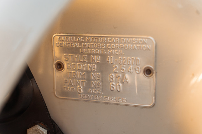 1941 Cadillac Series 62 Convertible Coupe  Chassis no. 8359884 image 33